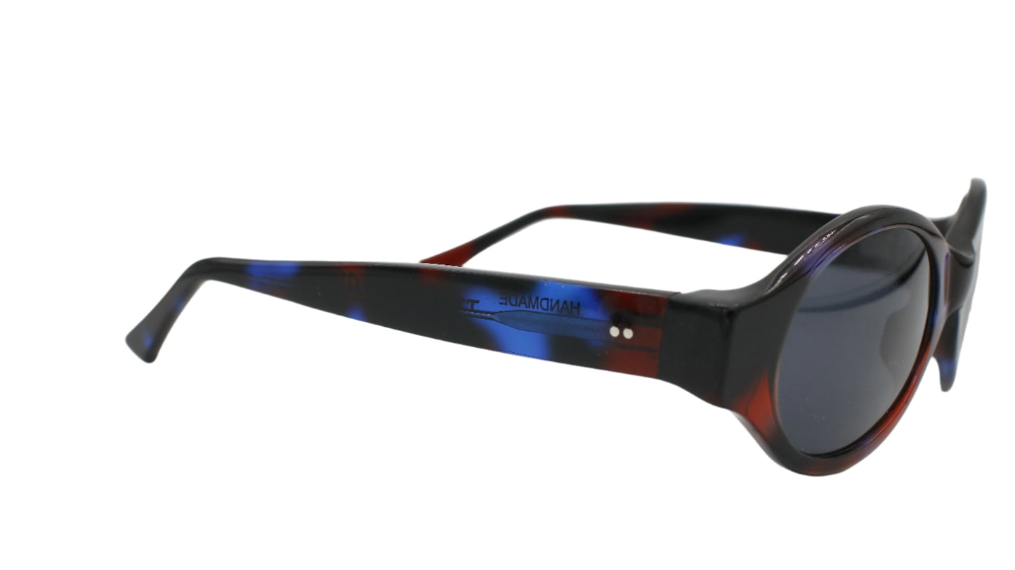 Round Bold Frame – Midnight Marbled Acetate 1 of 1