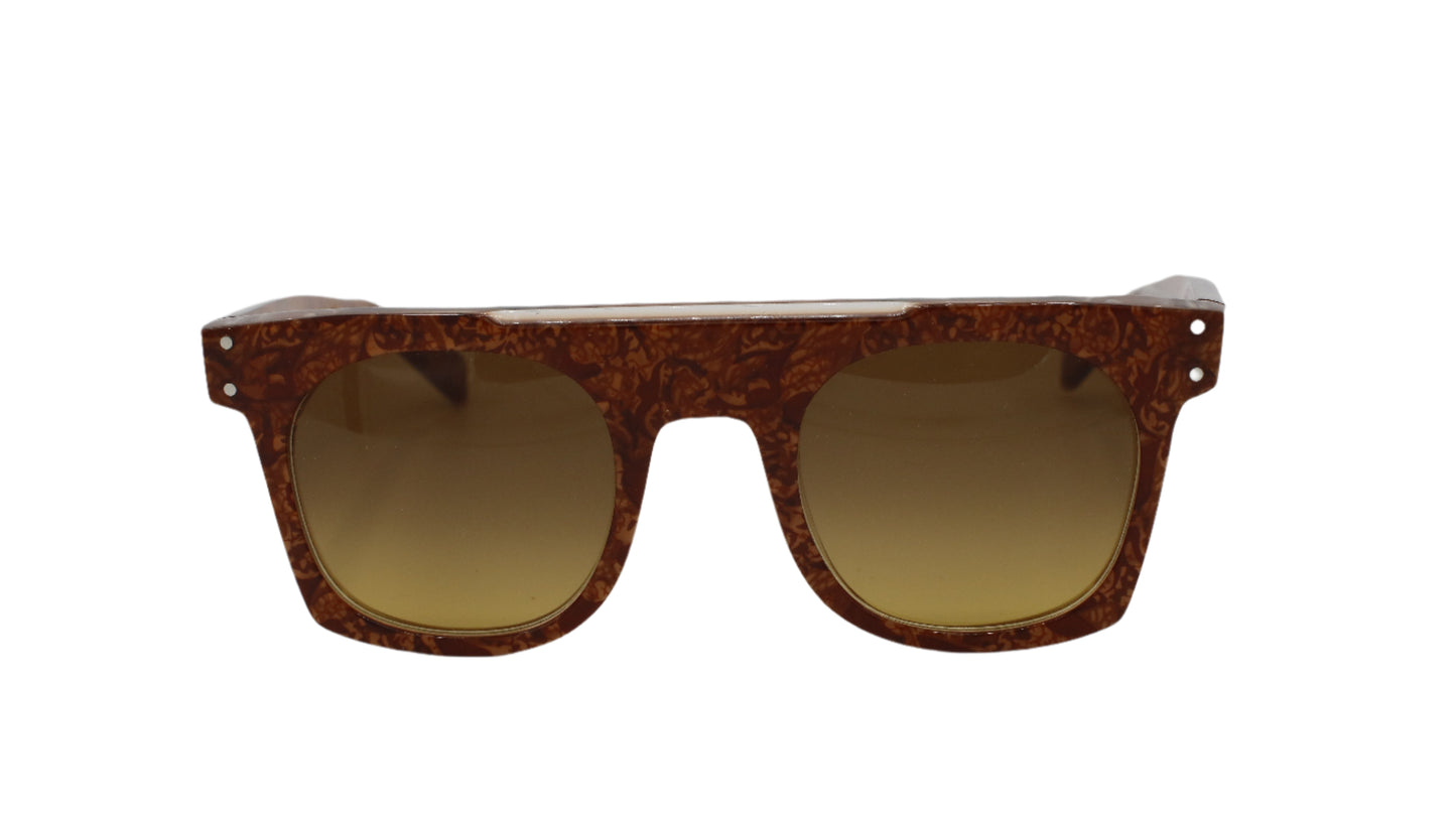 Vintage Square Frame – Honey Brown Acetate 1 of 1