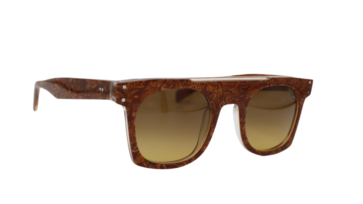 Vintage Square Frame – Honey Brown Acetate 1 of 1