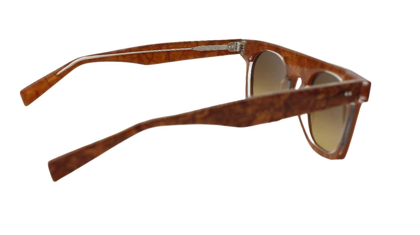 Vintage Square Frame – Honey Brown Acetate 1 of 1