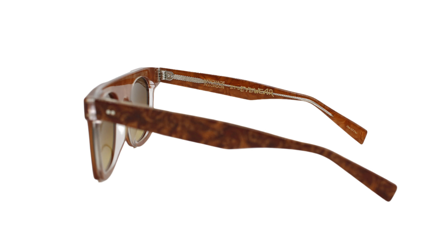 Vintage Square Frame – Honey Brown Acetate 1 of 1