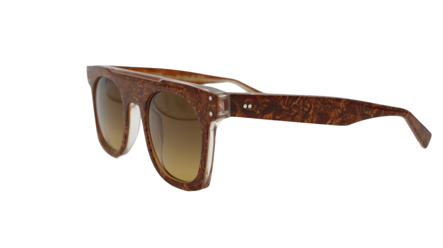 Vintage Square Frame – Honey Brown Acetate 1 of 1