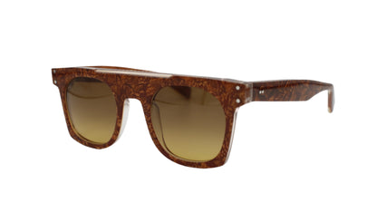 Vintage Square Frame – Honey Brown Acetate 1 of 1