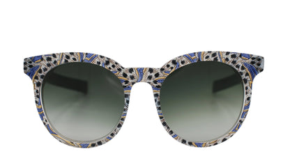 Patterned Cat-Eye Frame – Vibrant Mosaic Acetate 1 of 1