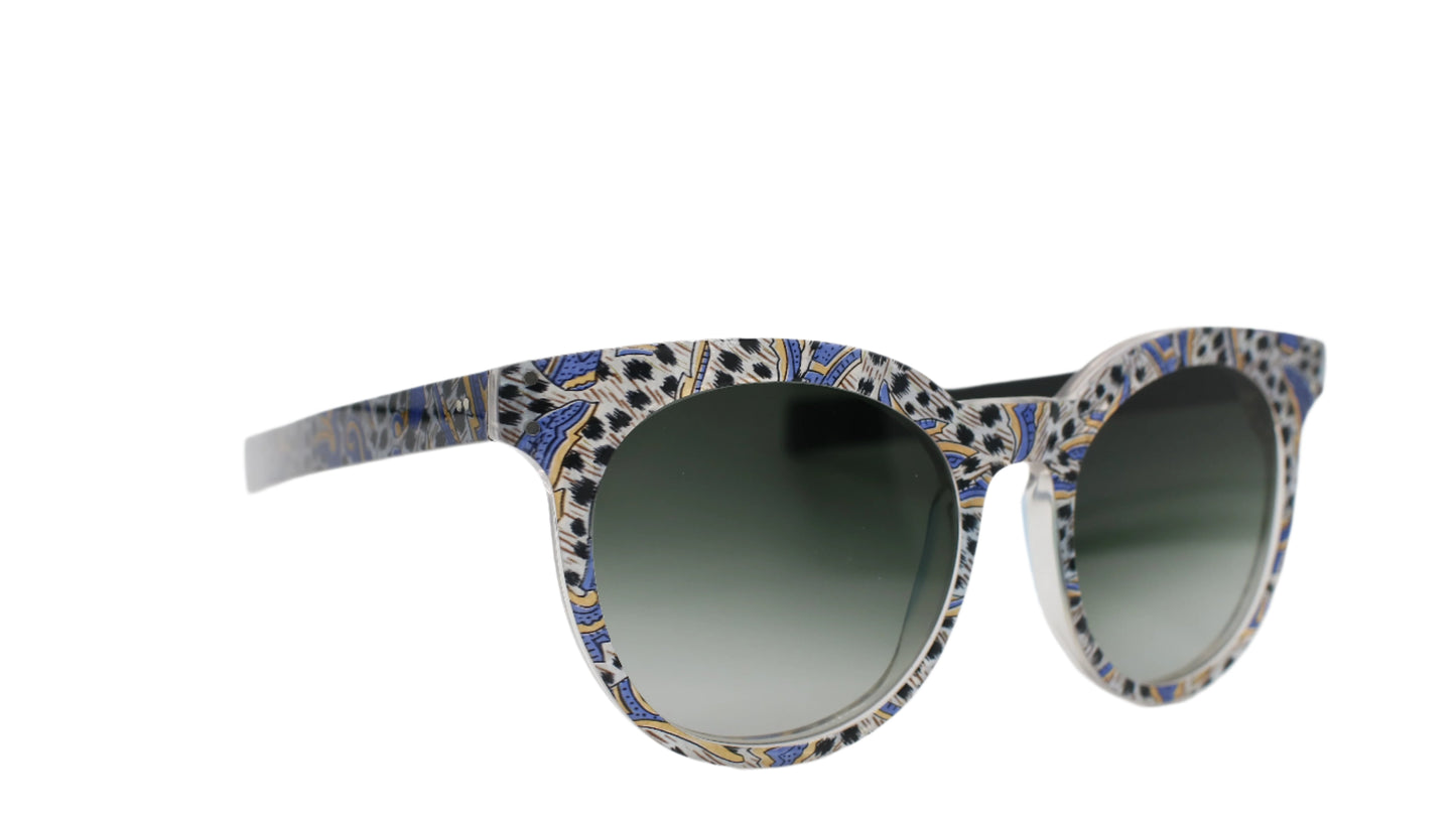 Patterned Cat-Eye Frame – Vibrant Mosaic Acetate 1 of 1