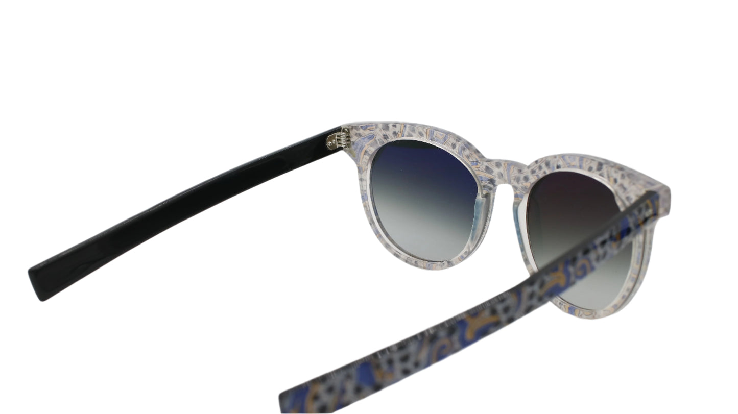 Patterned Cat-Eye Frame – Vibrant Mosaic Acetate 1 of 1