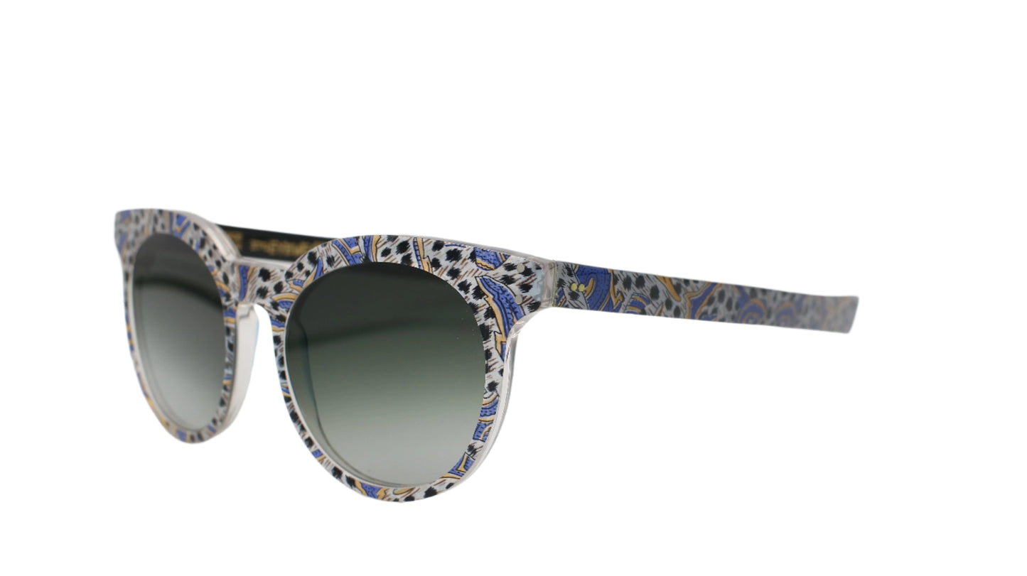 Patterned Cat-Eye Frame – Vibrant Mosaic Acetate 1 of 1